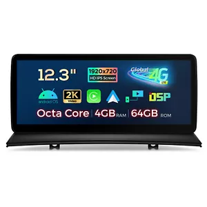12,3" Android 14 Autoradio 8-Kern 4G LTE 64GB GPS Navi WiFi DSP für BMW X3 E83 - Bild 1 von 18
