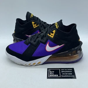 Size 8 - Nike LeBron 18 Low ACG Terra Purple Black Suede Leather (CV7554-003) - Picture 1 of 7