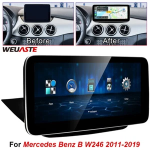 Radio Stereo 10.25" Linux Screen Navi Wireless Carplay For Benz B W246 2011-2019 - Picture 1 of 12