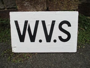 WW2 Britisches Repro Holzschild WVS Heimatfront Reenactment Frauen Freiwilligendienst - Bild 1 von 6