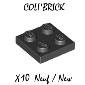 Lego 3022 - 10x Plaque / Plate 2x2 - Noir / Black - NEUF - Imagen 1 de 1