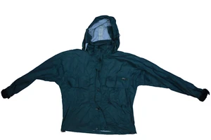 Vintage Orvis Green Long Sleeve Full Zip Hooded Windbreaker Jacket Mens L - Picture 1 of 7