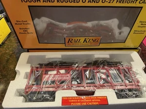 MTH RailKing TTOS Santa Fe SW Auto Carrier w/ 4 Ertrl '52 Cadillacs New 30-7659 - Picture 1 of 8
