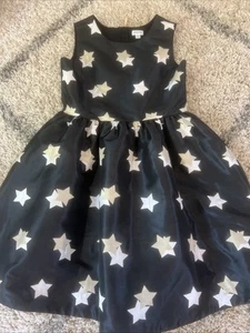 Gymboree Black Gold Star Girls Dress Size 12 NWT - Picture 1 of 5