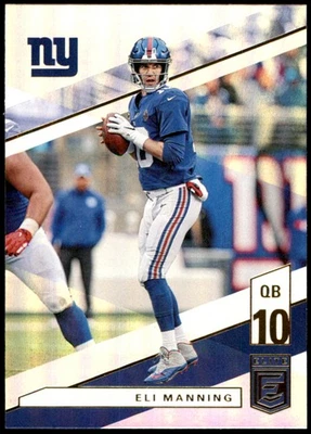 Eli Manning 2019 Donruss Elite #78 Giants NFL READ FREE SHIPPING AutographDen - Image 1 of 2