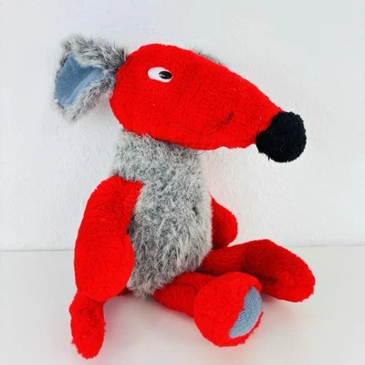 Geh aufs Ganze Zonk Kabel 1 Stofftier Plüschtier grau rot ca. 30 cm - Bild 1 von 4