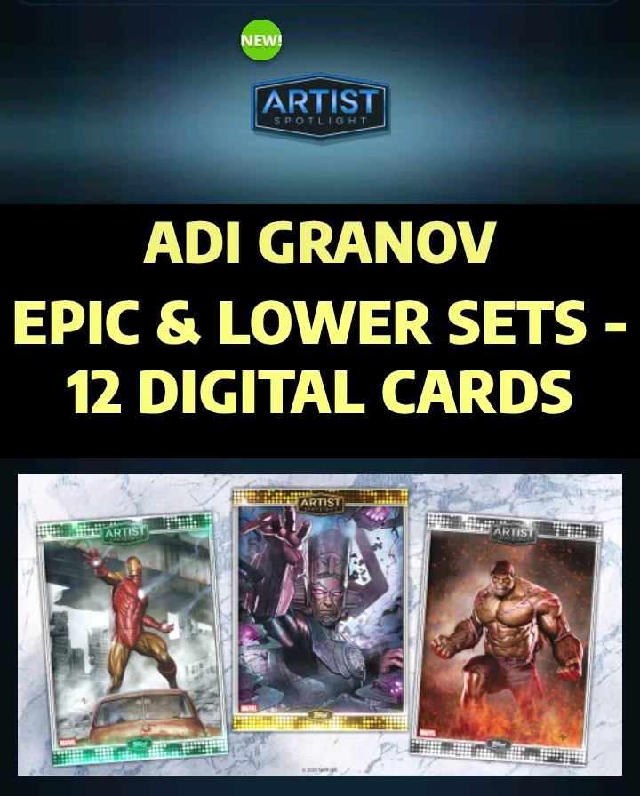 ARTIST SPOTLIGHT 25 ADI GRANOV | EPIC & LOWER SETS | TOPPS MARVEL COLLECT - Image 1 of 1