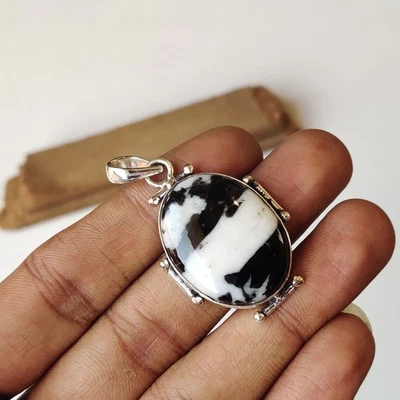 Colgante Turquesa Búfalo Blanco Real Plata de Ley 925 Colgante de Diseñador PG8576 Foto 1 de 4