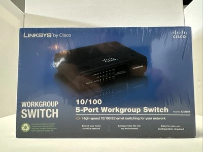 Linksys 5-Port 10/100 Ethernet Workgroup Switch  EZXS55W - Image 1 of 2