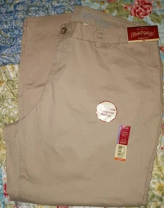 Faded Glory Stretch Khaki Chino Pant Womens plus 18WP New With Tags - Picture 1 of 3