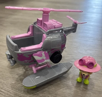 Paw Patrol Jungle Rescue Skye Jungle Copter Vehículo y Figura Helicóptero Juguete Muy Buen Estado Foto 1 de 4