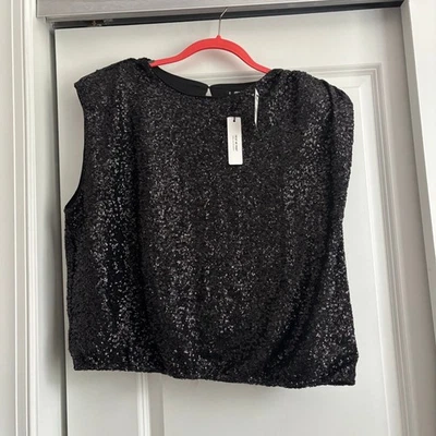 Nuevo con etiquetas Top Express Completamente Lentejuelas Fiesta Vacaciones Noche Año Nuevo Año Nuevo Talla XL Foto 1 de 4