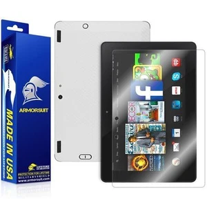ArmorSuit Amazon Fire HDX 8.9 4G LTE Screen Protector + White Carbon Fiber USA - Picture 1 of 6
