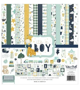 Kit de colección de cartulina álbum de recortes para bebé Echo Park Paper IT'S A BOY 12x12 - Imagen 1 de 1