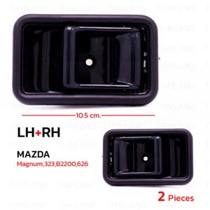 For Mazda Magnum 323 B2000 B2600 626 1985 - 98 Pair Black Inner Door Handle Pair - Picture 1 of 9