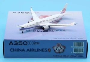 JC WINGS CHINA AIRLINES AIRBUS A350-900 1:400 DIECAST MODEL JC4CAL179 IN STOCK - Picture 1 of 3