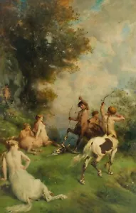 Eugene Fromentin : "Centaurs" (1868) — Giclee Fine Art Print - Picture 1 of 7