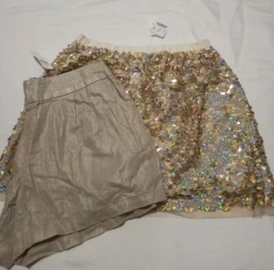 Gap And Crewcuts Lote Of Two Short And Skirt For Girls Size 10and xxl - Picture 1 of 10