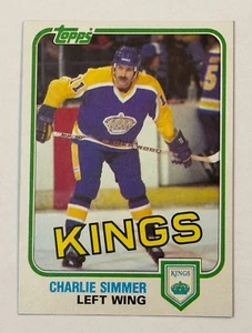 1981-82 Topps Hockey Card #35 Charlie Simmer Los Angeles Kings - Picture 1 of 2
