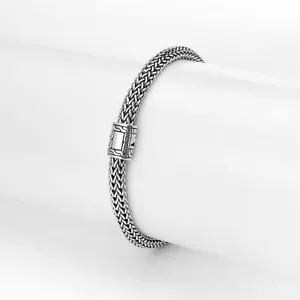 Nuovo Bracciale Tessuto John Hardy 5mm Silver Sterling 925 BB900477XM 1486000 - Foto 1 di 6