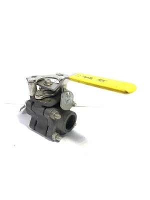 APOLLO 83B1442463TR 3/4 NPT Rosca X Zócalo Soldadura CL 600 Acero 3 Piezas Válvula de Bola Foto 1 de 4