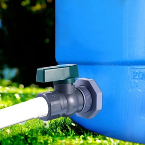 PVC Rain Barrel Diverter Kit, 3/4 Inch Rain Barrel Valve, Rain Barrel Spigot ⭐⭐⭐ - Picture 1 of 8