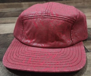 Thrasher Strapback Panel Hat Cap Red Y2K All Over Print Skater Grunge 90s - Picture 1 of 9