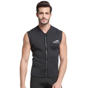 Neu Wen 5mm Neopren ärmellose Tops Weste Schnorcheln Schwimmen Surfen Reißverschluss Weste - Bild 1 von 12