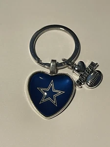 Dallas Cowboys NFL I Love Football Keychain NEW!! - Picture 1 of 3