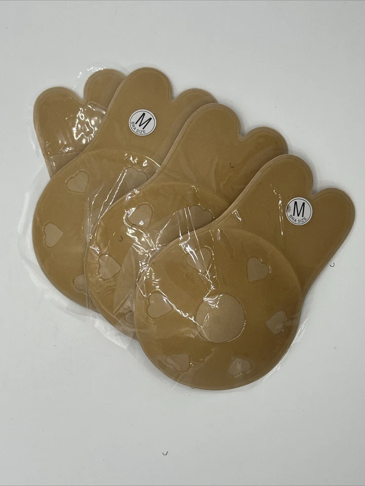 Bunny Invisible Push Pull Up Sticky Bra Set Nude - Image 1 of 1