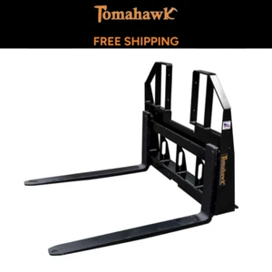 TOMAHAWK 48" WALK THRU PALLET FORKS SKID STEER QUICK ATTACH FREE SHIPPING - 3072 - Picture 1 of 4