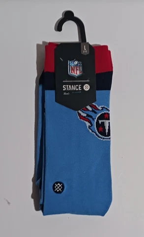Stance Socks NFL Tennessee Titans Titan Up Crew Socks Men's Sz Large 9-12 NWT Cover