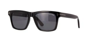 Tom Ford BUCKLEY-02 FT 0906 Shiny Black/Grey (01A ) Sunglasses - Picture 1 of 4