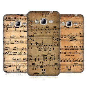 FUNDA HEAD CASE DESIGNS CON DIBUJO DE HOJAS DE MÚSICA GEL SUAVE PARA TELÉFONOS SAMSUNG 3 - Imagen 1 de 10