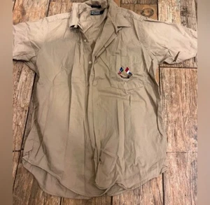 Polo Ralph Lauren 1967-1987 flags size 18 youth short sleeve button down shirt - Picture 1 of 5