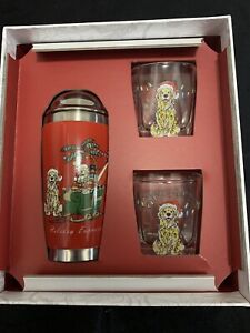 Tommy Bahama Holiday Express Shaker And Glass Set.