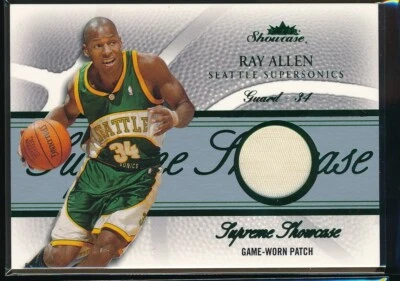 2004-2005 Fleer Showcase Supreme Showcase Jerseys Ray Allen #SS-RA HOF 13/34 SSP - Image 1 of 2
