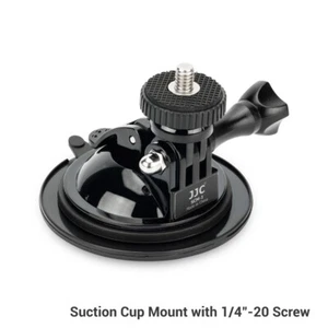 JJC Suction Cup Mount with 1/4"-20 Screw for LED Light Gopro DJI Action Camera - Picture 1 of 11