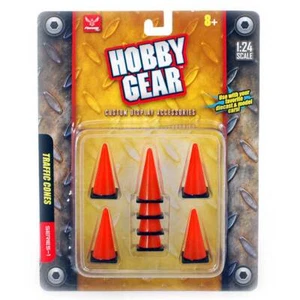 Hobby Gear: 8-pc Traffic Cones Custom Display Accessories 1/24 Scale - Picture 1 of 1
