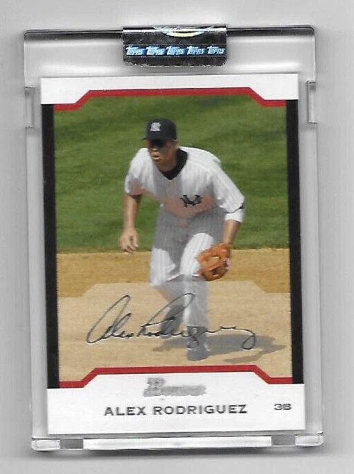 2004 * Alex Rodriguez* Bowman White Uncirculated #'d/245 sealed Card #103 * RARE - Image 1 of 2