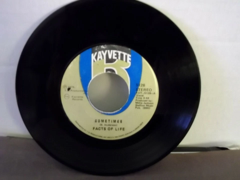 Facts of Life,Kayvette 5128,"Sometimes",US,7" 45, deep soul, 1975, Mint- - Image 1 of 1