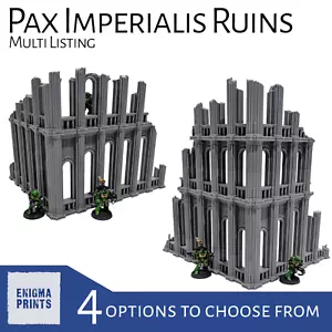 Pax Imperialis Ruins - 28mm Imperial 3D Printed Terrain for Tabletop Wargaming - Picture 1 of 28
