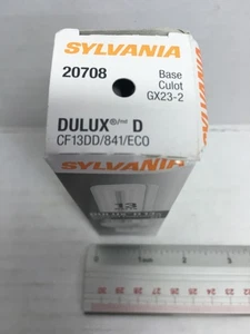 SYLVANIA 20708 DULUX D13W COMPACTO FLUORESCENTE. AVG LIFE 10000 HORAS - Imagen 1 de 3