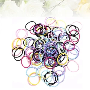 200 Pcs Colored Hair Band Child Little Elastic Ties Kids Ring Stretch - Picture 1 of 11
