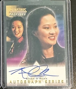 2000 Skybox Star Trek TNG Profiles Rosalind Chao Keiko O'Brien Signed AUTO A15 - Picture 1 of 2
