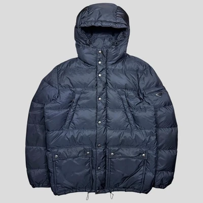 Prada 2020 Multipocket Plaque Logo Nylon Down Puffer IT50 L - Image 1 of 4