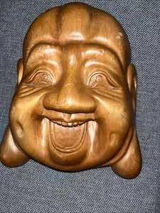 Appendiabiti da parete Buddha che ride/sorride vintage - Foto 1 di 2