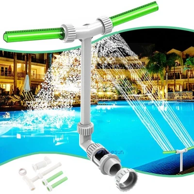 Бассейн фонтан для надземных и наземных бассейнов, двойной распылитель бассейн водопад фонтан - Изображение 1 из 4