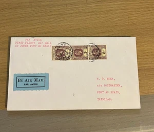 C86 GV First flight cover Trinidad 1929 no reserve - Picture 1 of 2