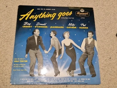 ANYTHING GOES SOUNDTRACK LP - COLE PORTER - BING CROSBY ETC - BRUNSWICK LAT 8118 - Image 1 of 2